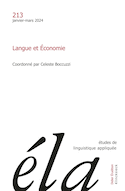 Etudes de linguistique appliquée, no 213